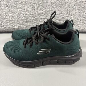 Sketchers Sneakers Mens 9 Green Lite Weight Memory Foam Athletic Running